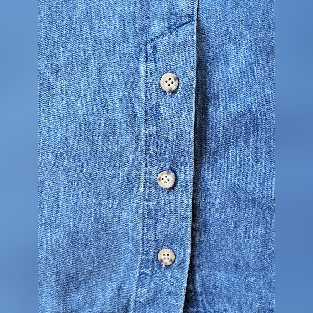 Gotcha Covered Vintage Midi Denim Skirt Large (Vtg Size 14) - Picture 9 of 13
